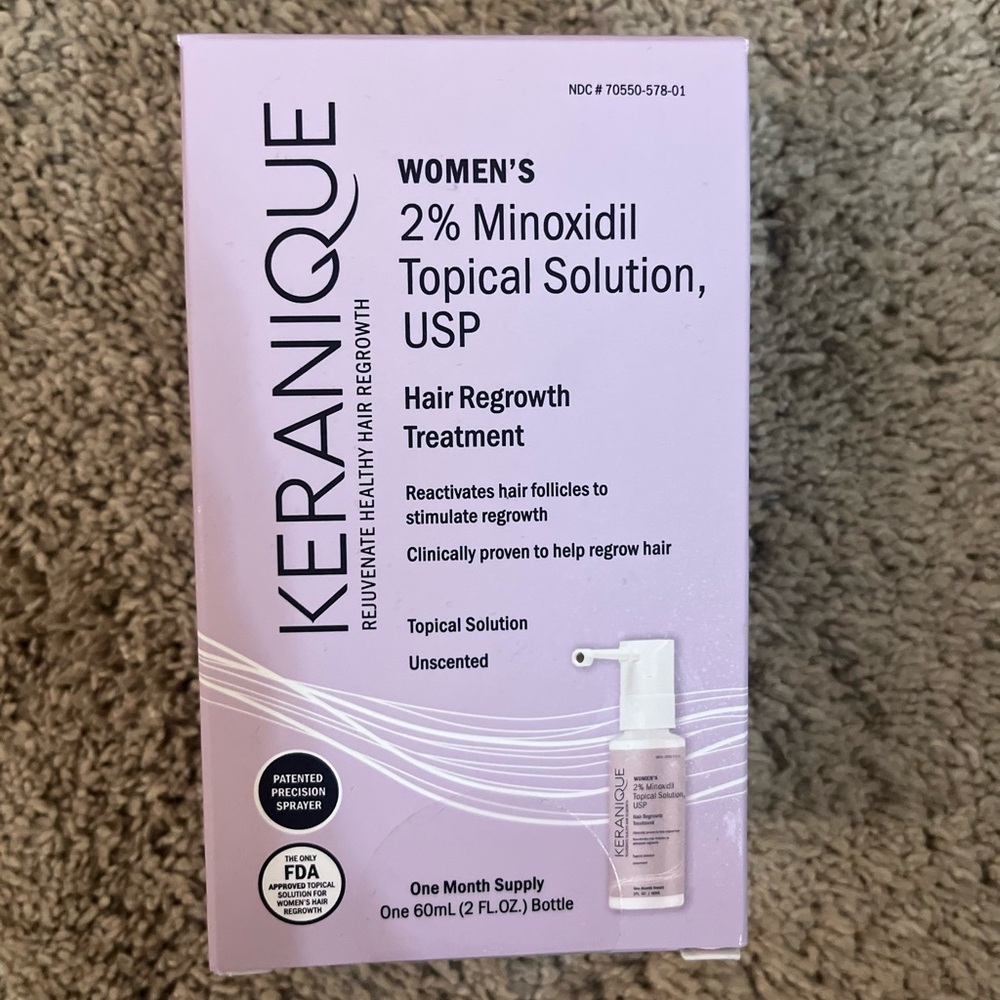 Keranique Hair Regrowth Treatment for Women - 2% Minoxidil